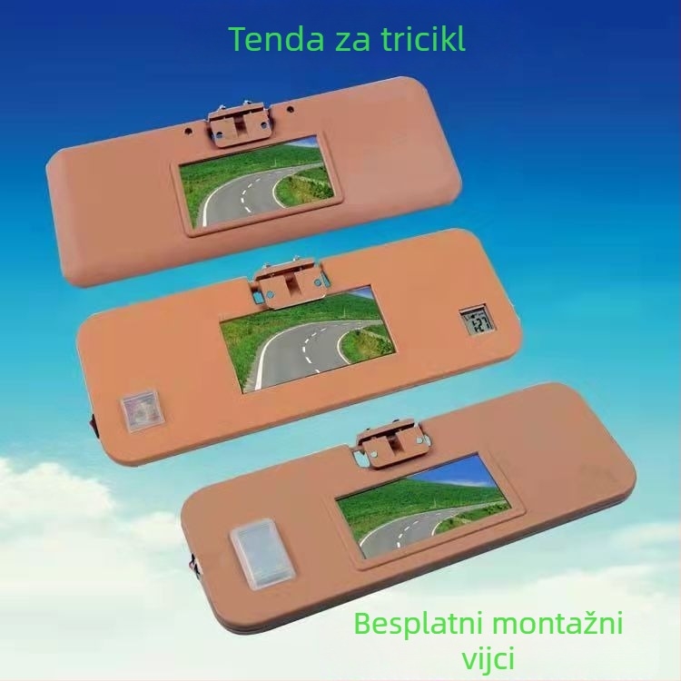 Univerzalni sunčani vizir s kozmetičkim ogledalom za električne tricikle i četverokolesna vozila, za vozača i suvozača