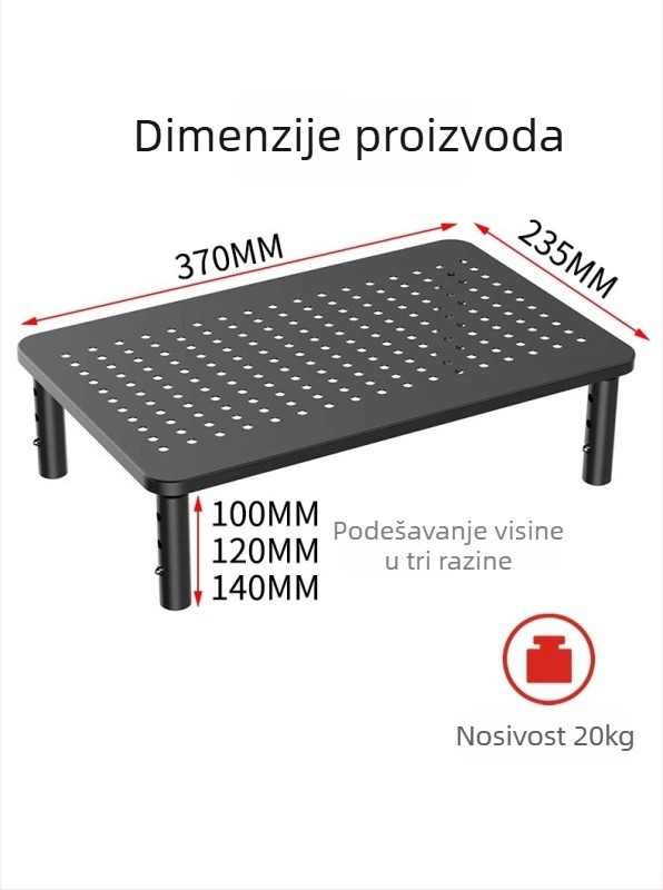 Višefunkcionalni podizni držač za notebook i monitor, model mst003, težina 1 kg, OEM proizvodnja