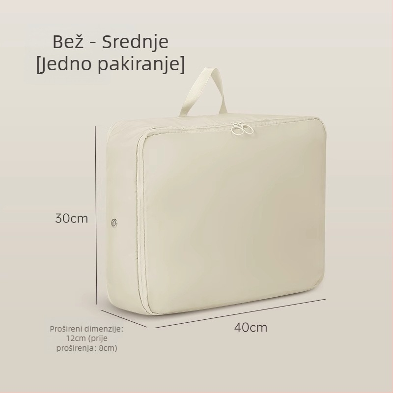 Torba za pohranu ćebeta, vizualna kompresijska torba, kubni oblik, satenski materijal, višenamjenski organizator odjeće