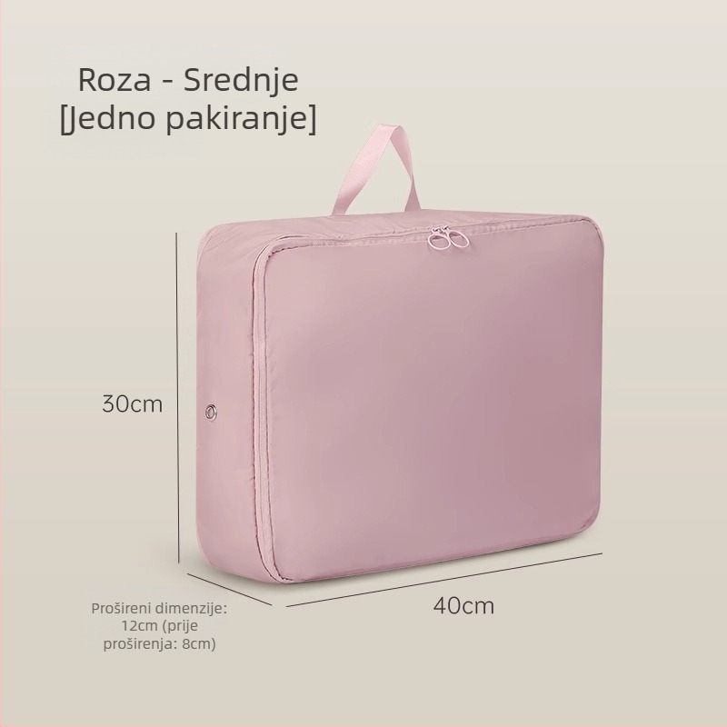 Torba za pohranu ćebeta, vizualna kompresijska torba, kubni oblik, satenski materijal, višenamjenski organizator odjeće