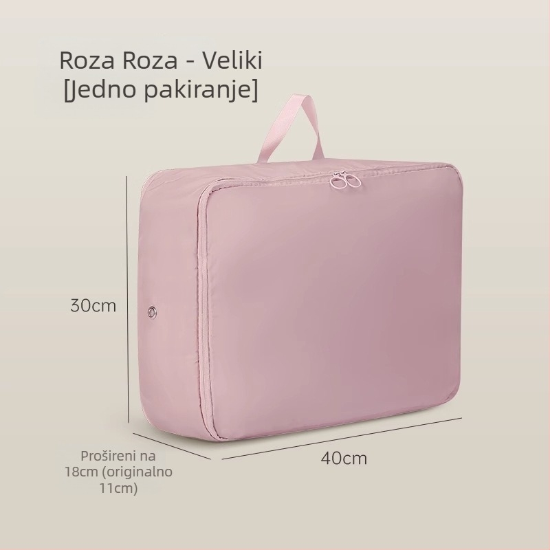 Torba za pohranu ćebeta, vizualna kompresijska torba, kubni oblik, satenski materijal, višenamjenski organizator odjeće