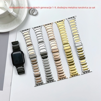 Remen od nehrđajućeg čelika u obliku slova I za Apple Watch Ultra, 22 mm