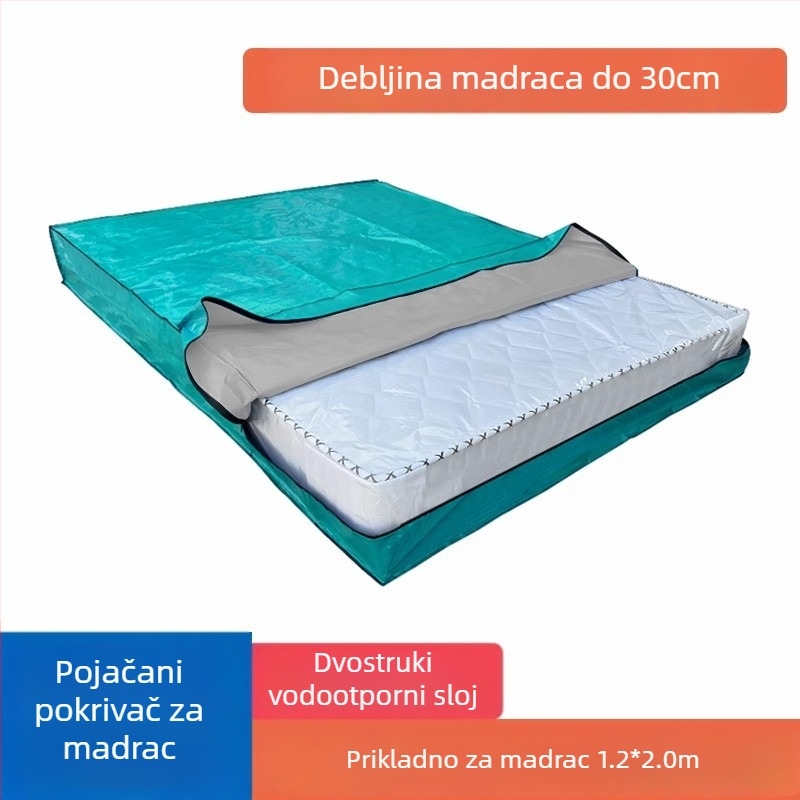 Torba za pakiranje madraca, model 218, kubičnog oblika, polipropilenski materijal, višestruka namjena za selidbe