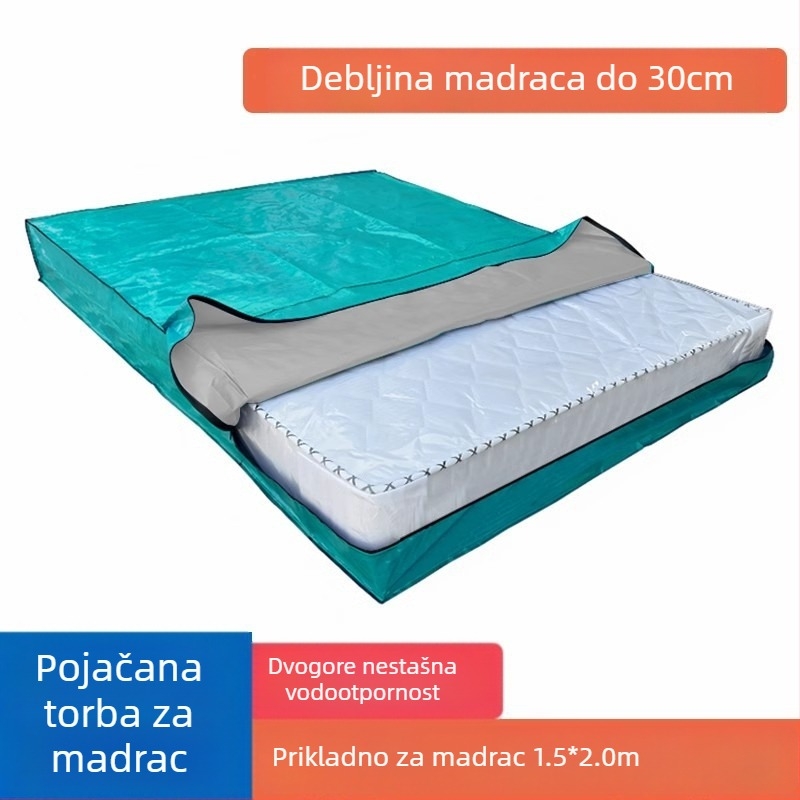 Torba za pakiranje madraca, model 218, kubičnog oblika, polipropilenski materijal, višestruka namjena za selidbe