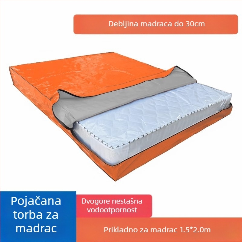 Torba za pakiranje madraca, model 218, kubičnog oblika, polipropilenski materijal, višestruka namjena za selidbe