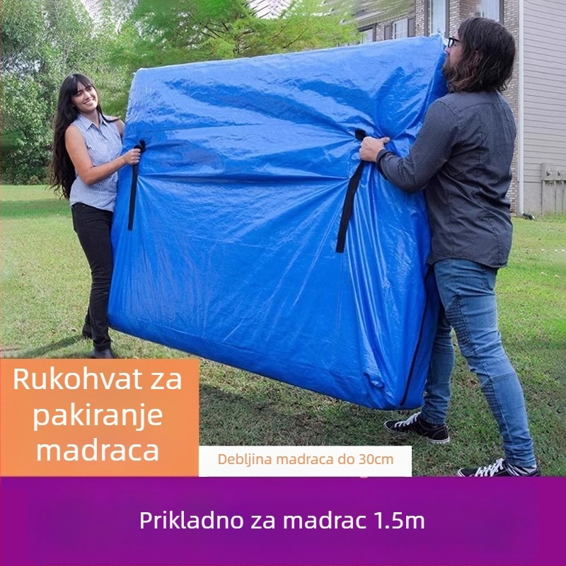 Torba za pakiranje madraca, model 218, kubičnog oblika, polipropilenski materijal, višestruka namjena za selidbe