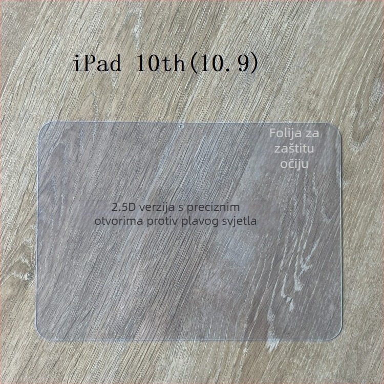 Zaštitno staklo zaslon za iPad 10. generacije (2024) i iPad 11. generacije (2025) – filtr plave svjetlosti, mat završna obrada, 2.5D zaobljene rubove, potpuno prekrivanje zaslona, anti otisci prstiju, otporan na ogrebotine, prašina