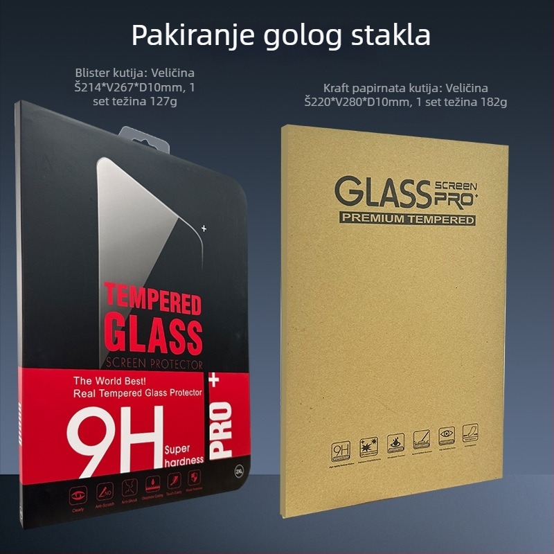 Zaštitno staklo zaslon za iPad 10. generacije (2024) i iPad 11. generacije (2025) – filtr plave svjetlosti, mat završna obrada, 2.5D zaobljene rubove, potpuno prekrivanje zaslona, anti otisci prstiju, otporan na ogrebotine, prašina
