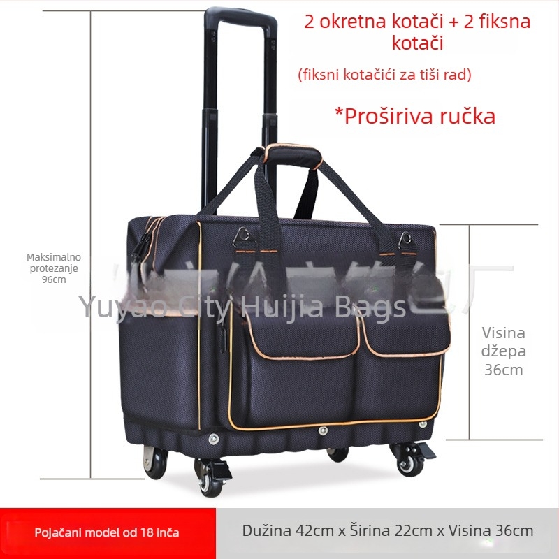 Teški kolica alatni komplet s Oxford platnom, višenamjenska torba elektrikara