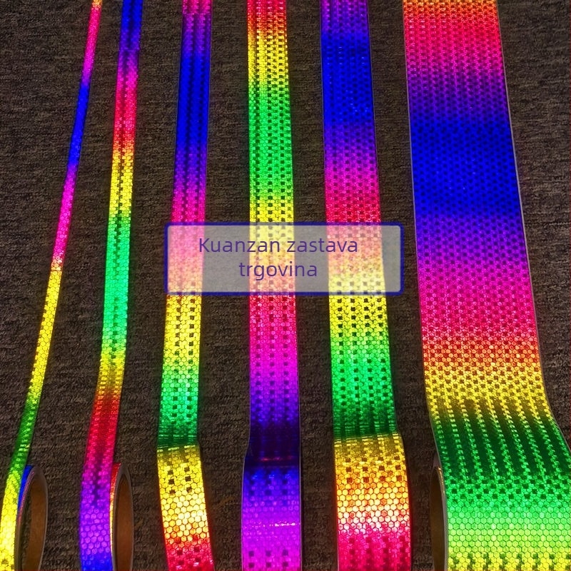 Dekorativne naljepnice za tijelo električnog motocikla sa šarenim reflektirajućim trakama — Brand: Unique, Materijal: Other