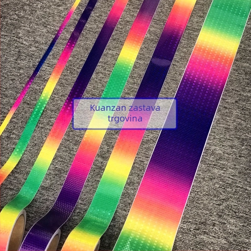 Dekorativne naljepnice za tijelo električnog motocikla sa šarenim reflektirajućim trakama — Brand: Unique, Materijal: Other