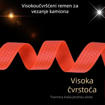Visokoizdržljiv poliester remen za pričvršćivanje tereta za kamione i prikolice, širok i debeo