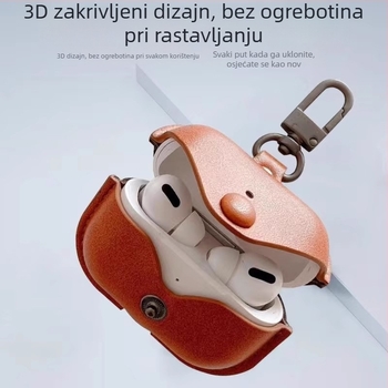 Zaštitna futrola od umjetne kože za AirPods Pro (3., 4. generacija i Pro 2. generacija): mekano kućište, cartoon stil, tkanina izrada