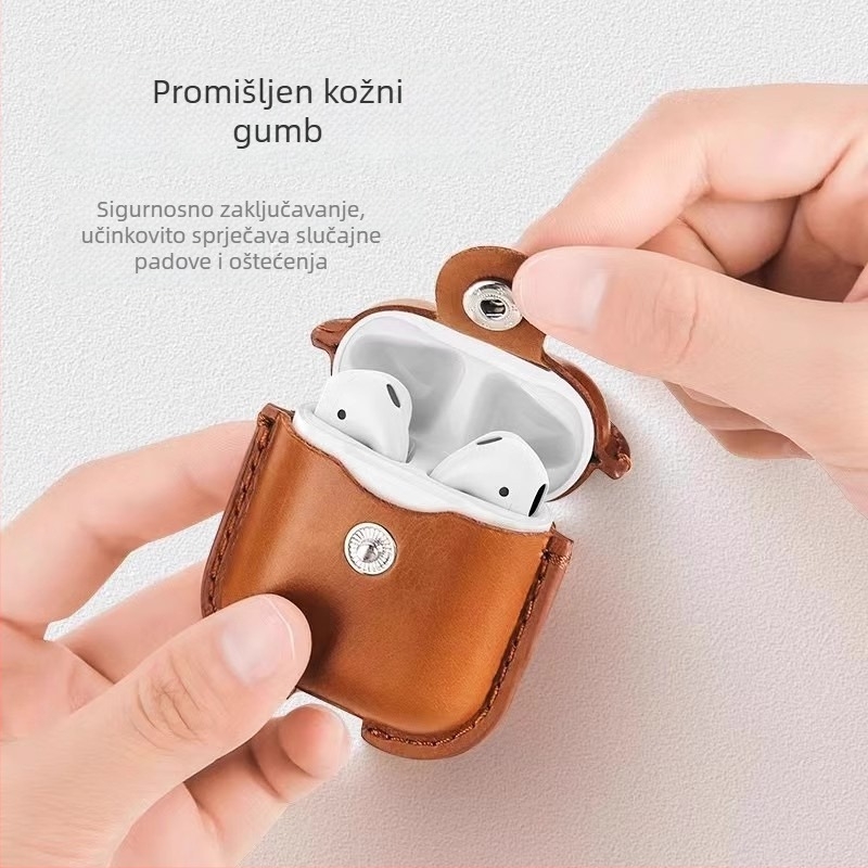 Zaštitna futrola od umjetne kože za AirPods Pro (3., 4. generacija i Pro 2. generacija): mekano kućište, cartoon stil, tkanina izrada