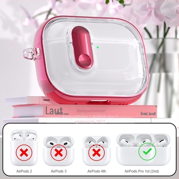 Zaštitna kutija AirPods Pro 3 - TPU+PC, elektroplatinirani završetak, preklopni poklopac, proziran dizajn, kompatibilno s AirPods Pro 3 i AirPods 4