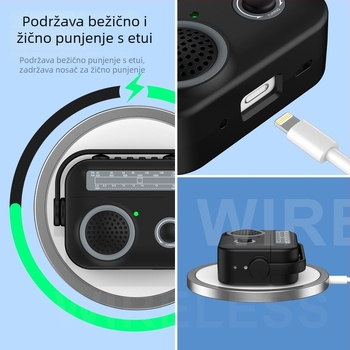 Zaštitna maska za AirPods Pro 2 — silikon, injekcijsko prešivanje, prozirna/mat završnica, kompatibilna s Apple
