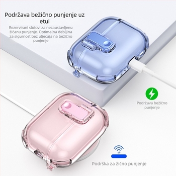 Kućište AirPods TPU, mekani omotač, universal dizajn, elektroplatiranje površine, kompatibilno s Apple AirPods