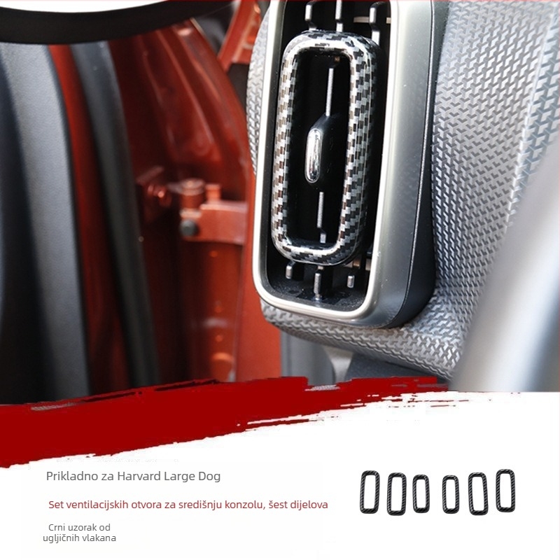 Unutarnji film za automobil – ABS, jedinstveno oblikovanje, otporan na ogrebotine i habanje, kompatibilan s Haval Big Dog; pogodan za otvore za zrak, tipke na upravljaču, navigacijski zaslon i središnju upravljačku ploču.