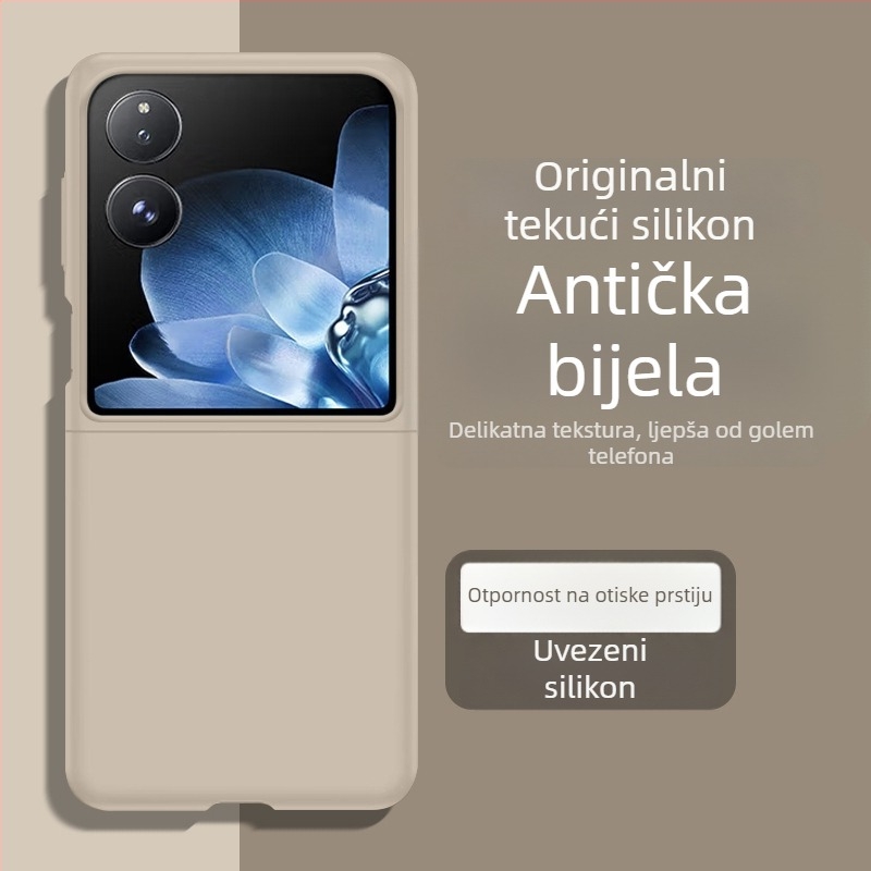 Kućište za Xiaomi MixFlip - tekući silikon mekano kućište, zaštita od pada, kompatibilno sa sklopnim zaslonom