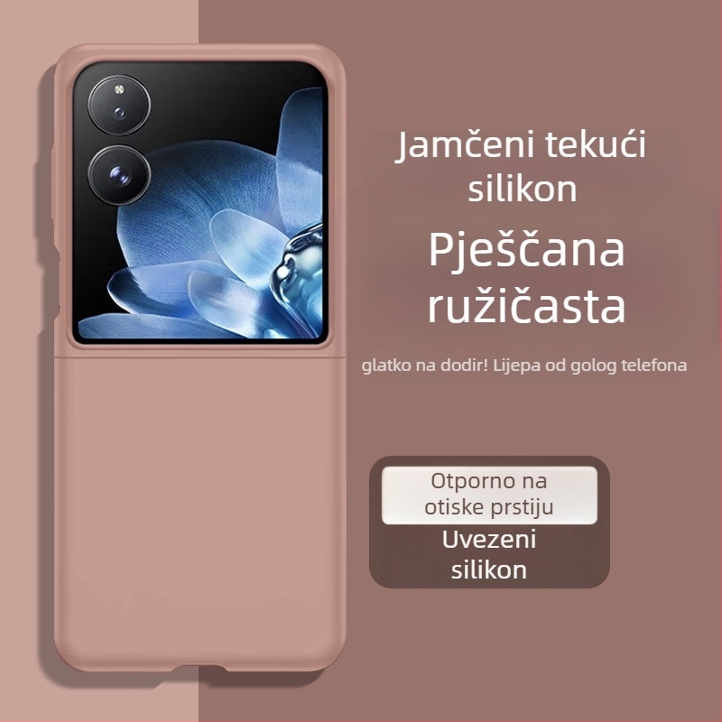 Kućište za Xiaomi MixFlip - tekući silikon mekano kućište, zaštita od pada, kompatibilno sa sklopnim zaslonom