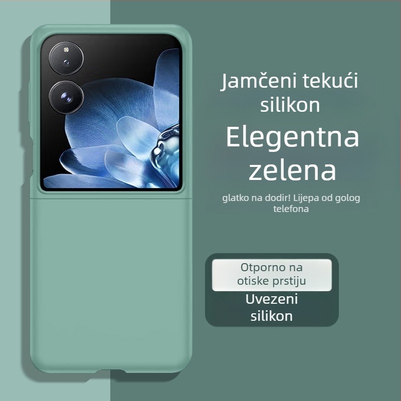 Kućište za Xiaomi MixFlip - tekući silikon mekano kućište, zaštita od pada, kompatibilno sa sklopnim zaslonom