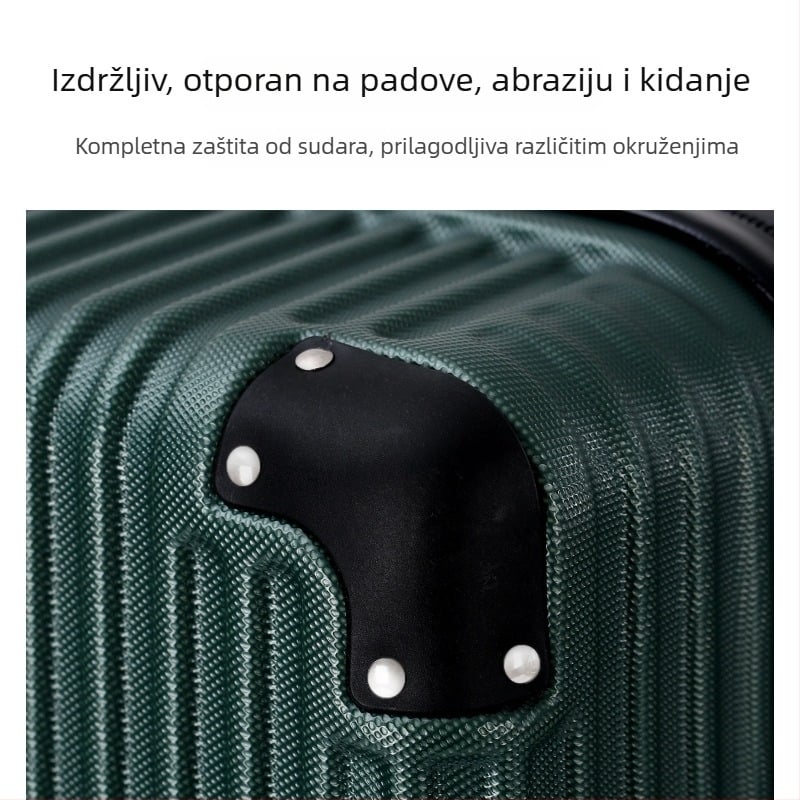 Kufor za ručnu prtljagu, ABS materijal, 2,3 kg, Univerzalni kotači, Otvaranje na zip
