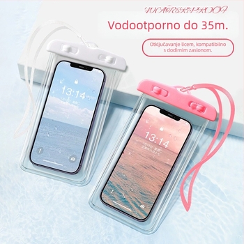 Prozirna vodootporna futrola za telefon s dodirnim zaslonom, pogodna za fotografiranje tijekom plivanja i vodnih parkova