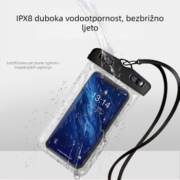 Prozirna vodootporna futrola za telefon s dodirnim zaslonom, pogodna za fotografiranje tijekom plivanja i vodnih parkova