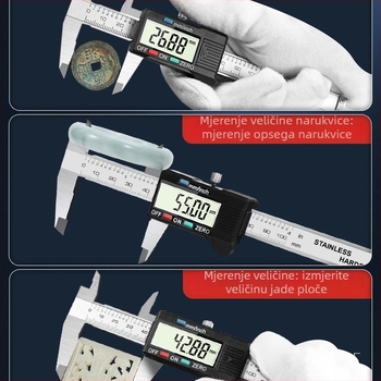 Digitalni šubler, visoka preciznost, nehrđajući čelik, elektronički vernier