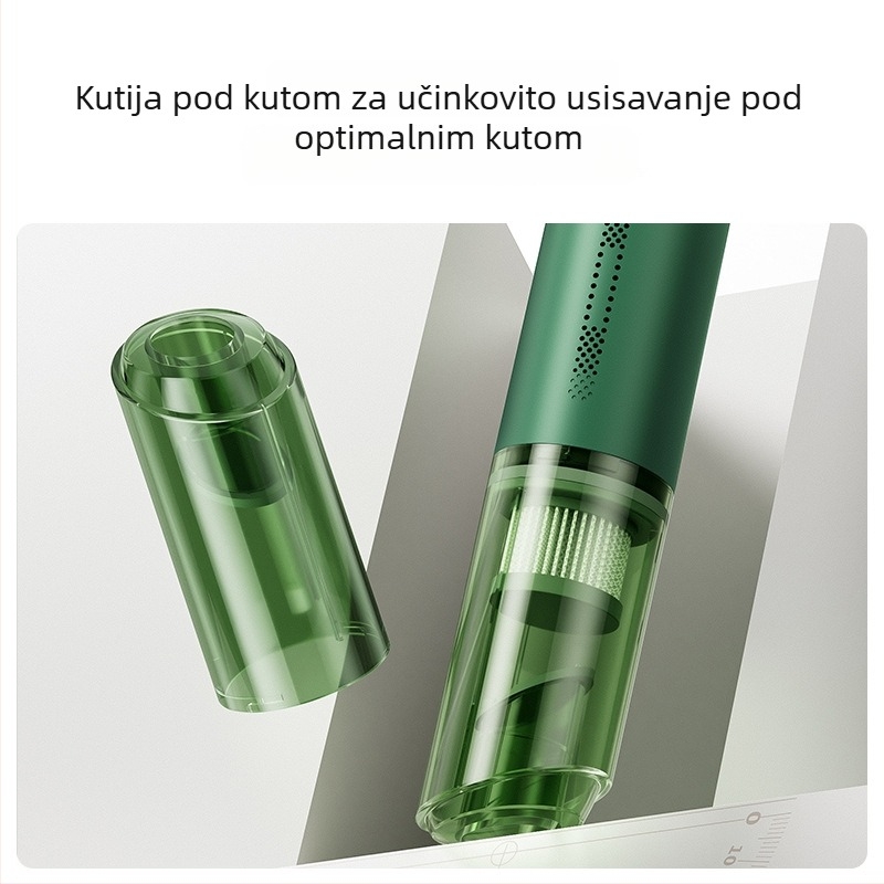 Prijenosni bežični ručni usisavač za automobil, 12V, 60W, 6000Pa usisnog tlaka