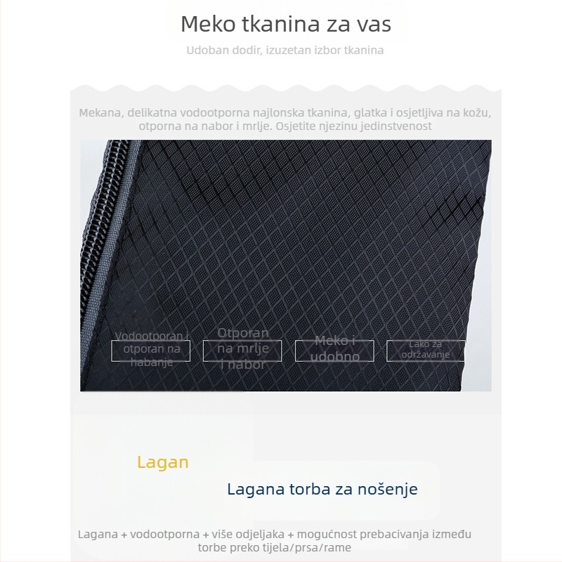 Sportska torba za struk — najlon, ultralakna, otporna na habanje, unisex, branda newshield, podstava poliester