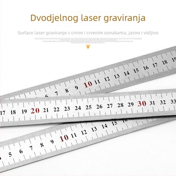 Unique Nehrđajući čelični kutni ravnalo, pravokotni kut 90°, mjerni alat, višenamjensko trokutasto ravnalo za drvarstvo
