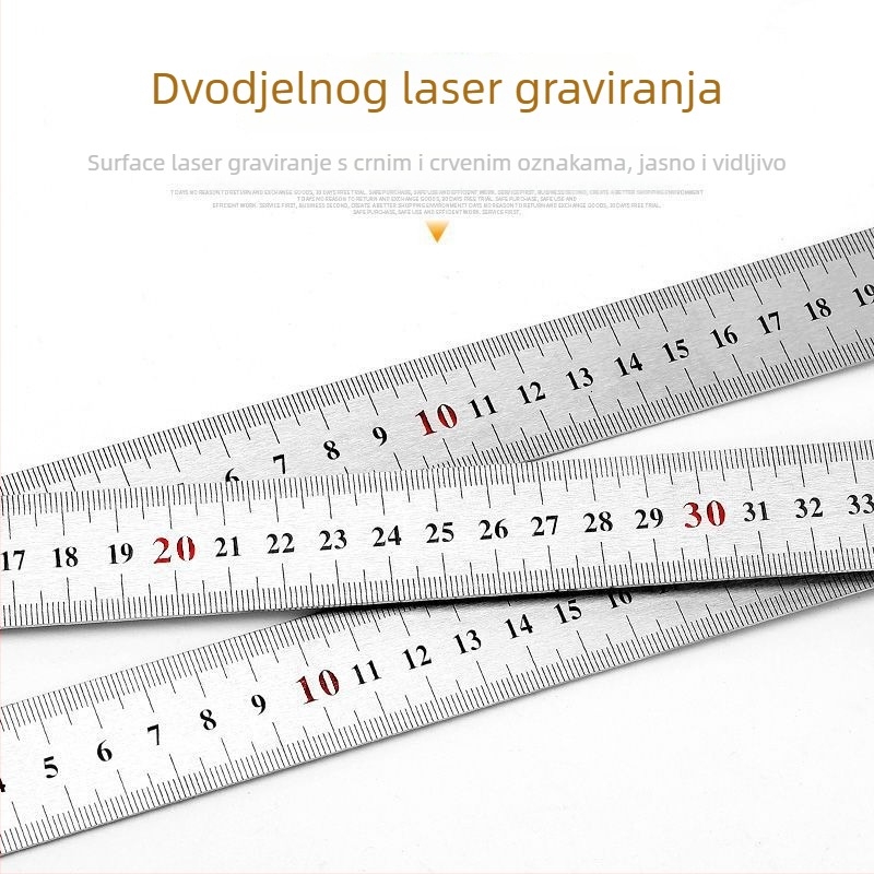 Unique Nehrđajući čelični kutni ravnalo, pravokotni kut 90°, mjerni alat, višenamjensko trokutasto ravnalo za drvarstvo