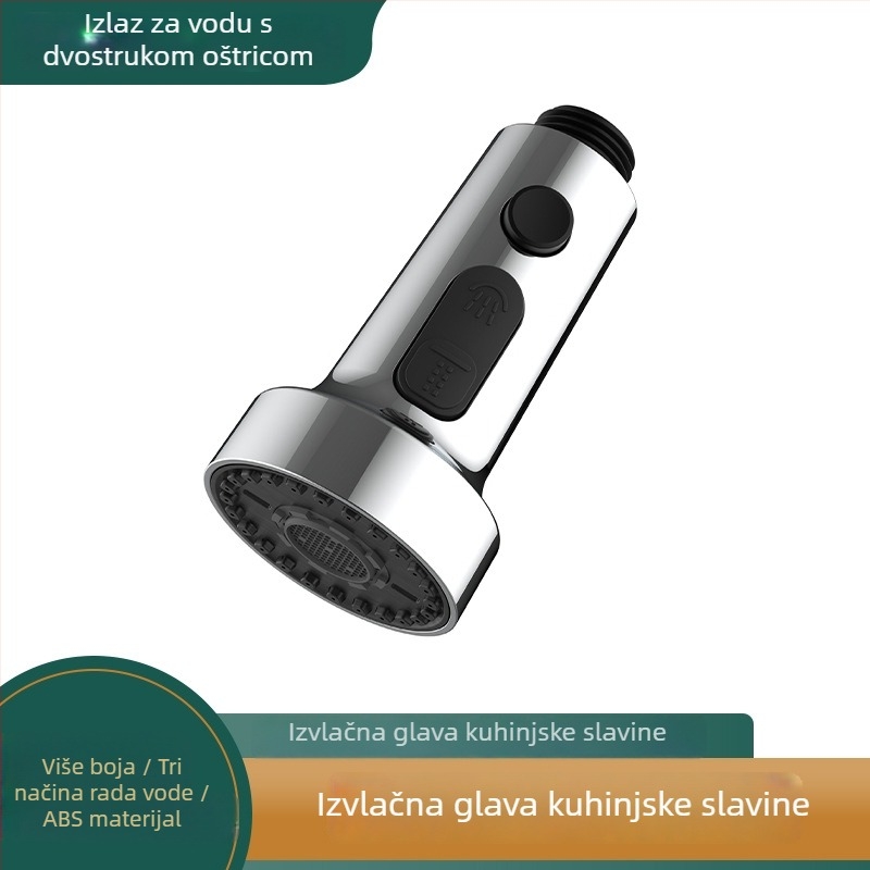 083 Kuhinjska slavina s izvlačnom glavom i tri funkcije