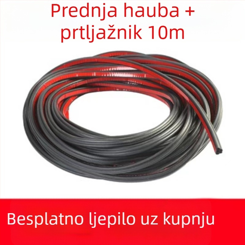 Gumeni brtveni pojas vrata automobila – silikon, vodootporan, otporan na prašinu i tih, univerzalni dvostruki sloj