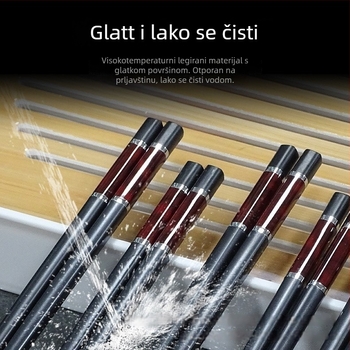 Štapići od legure s uzorkom agata, 10 parova, svijetlo luksuzni retro stil