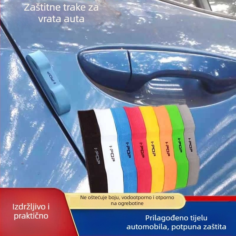 Gumena traka za izbjegavanje sudara za auto – zaštita vrata, retrovizora, karoserije i prednjeg branika