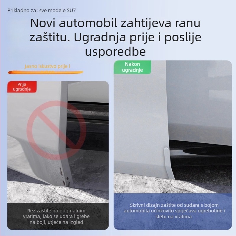 Pojas za zaštitu od sudara na vrata, model Su7, ABS materijal, kompatibilan s Xiaomi