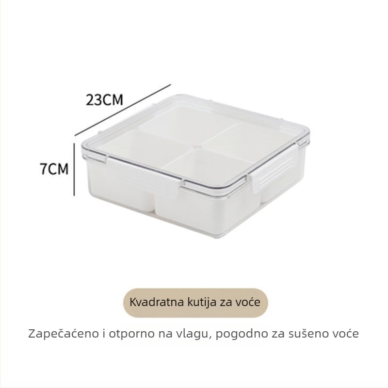 Plastična posuda za voće s pregradama – jednostavan dizajn, novi kineski stil