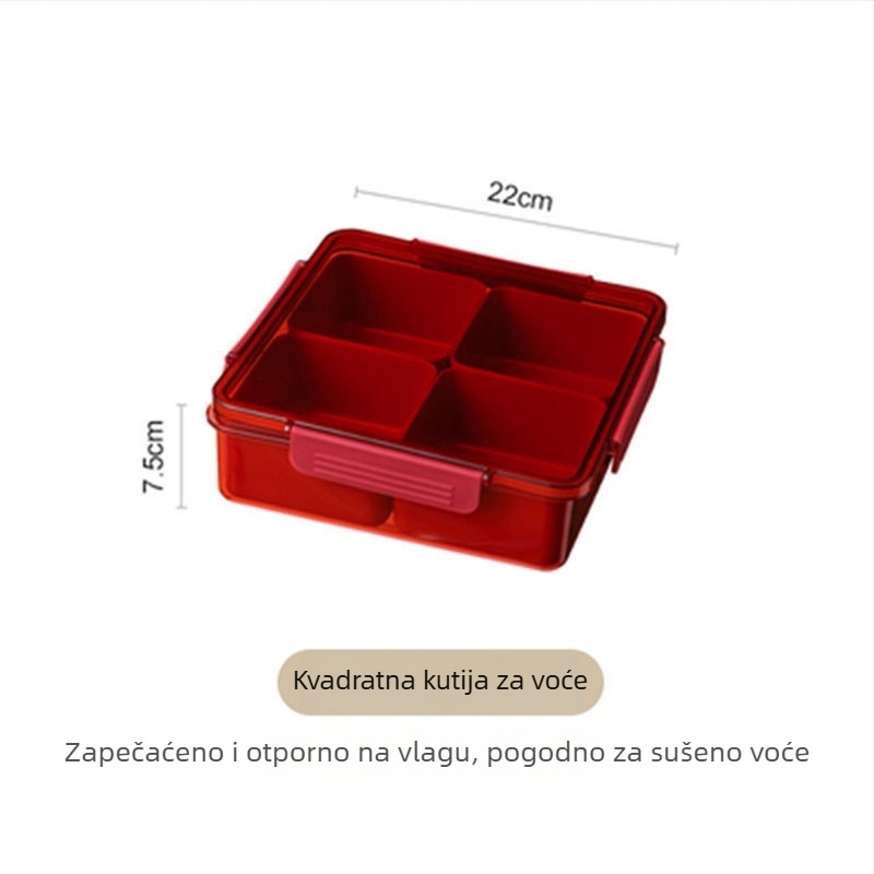 Plastična posuda za voće s pregradama – jednostavan dizajn, novi kineski stil