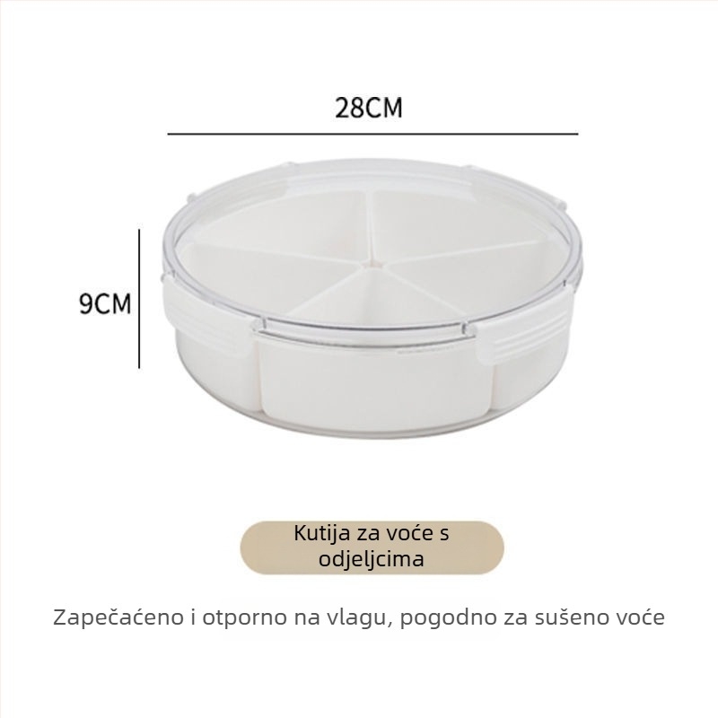 Plastična posuda za voće s pregradama – jednostavan dizajn, novi kineski stil