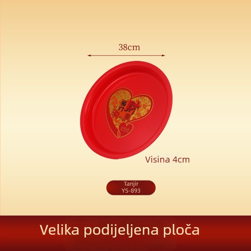 Plastična ručna košara – okruglog oblika, košara za voće, svečani stil, jednostavan stil, Jump marka (Materijal: Plastika; Kategorija: Košara za voće; Stil: Svečani; Tip stila: Jednostavan; Oblik: Okrugli)