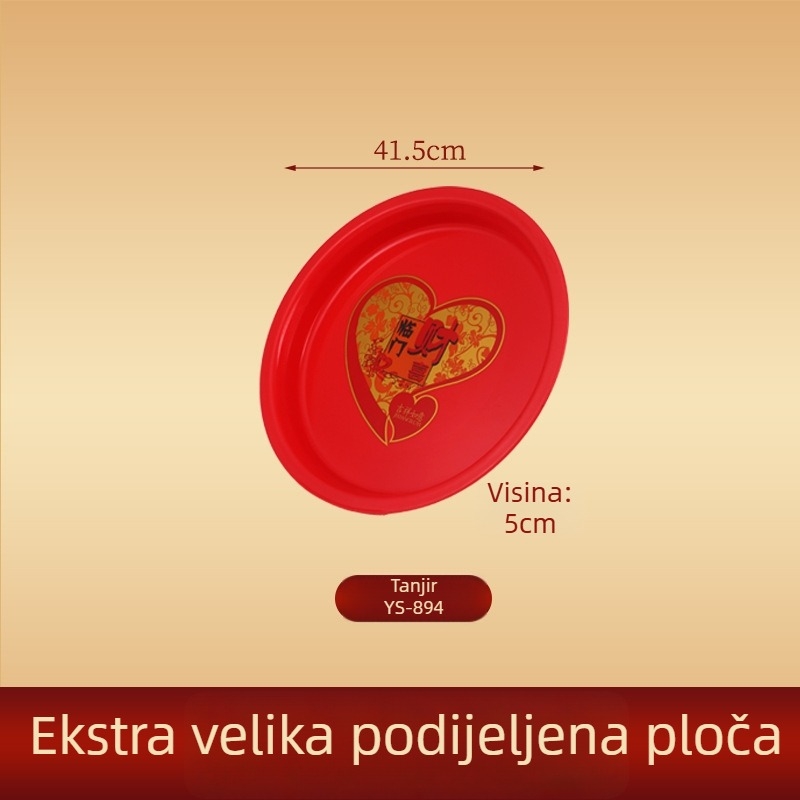 Plastična ručna košara – okruglog oblika, košara za voće, svečani stil, jednostavan stil, Jump marka (Materijal: Plastika; Kategorija: Košara za voće; Stil: Svečani; Tip stila: Jednostavan; Oblik: Okrugli)