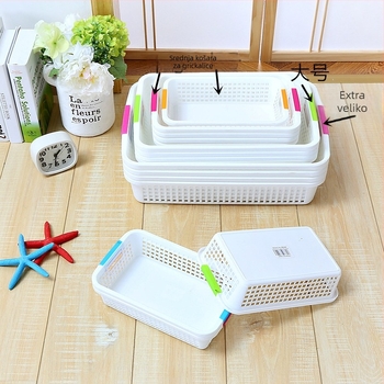 Plastična pravokutna košara za pohranu, model 3544, pakiranje 48 kom