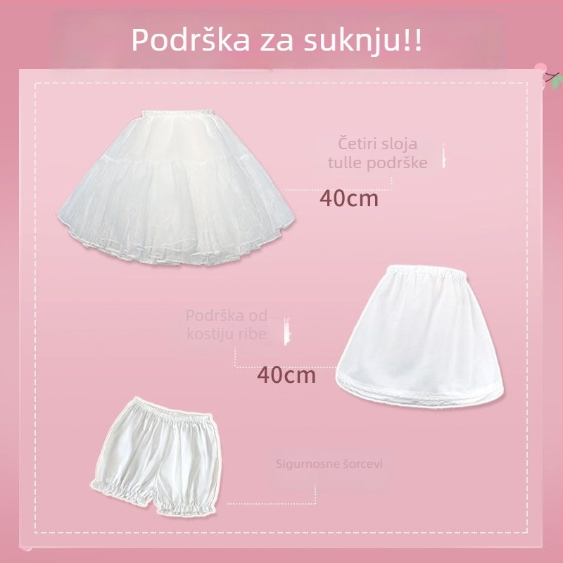 Lolita podrška za suknju, bez kostiju, Marka: Aobai beauty clothing, Odrasli, Godina/sezona oglasa: Drugo