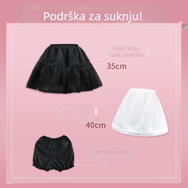 Lolita podrška za suknju, bez kostiju, Marka: Aobai beauty clothing, Odrasli, Godina/sezona oglasa: Drugo