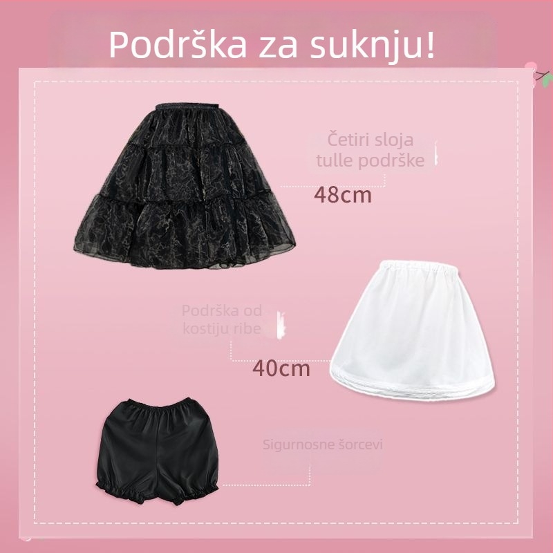 Lolita podrška za suknju, bez kostiju, Marka: Aobai beauty clothing, Odrasli, Godina/sezona oglasa: Drugo