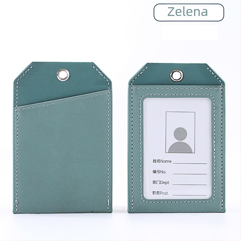 Kožni držač kartica – dvostruki sloj, moderni minimalistički stil