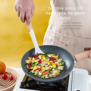 RICH CHEF Silikonska spatula za kuhanje – protuklizna, otporna na visoke temperature, hrana-klasa, s PP drškom