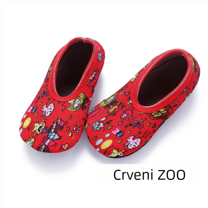 Protuklizne čarape za pod za bebe i djecu, s flis podlogom, debele mekane tabane, pogodne za učenje hodanja, proljeće-jesen-zima, unisex